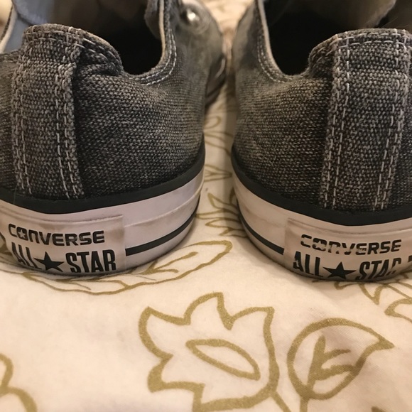 Black Canvas Converse Chuck All Star Slip Ons - Picture 2 of 5